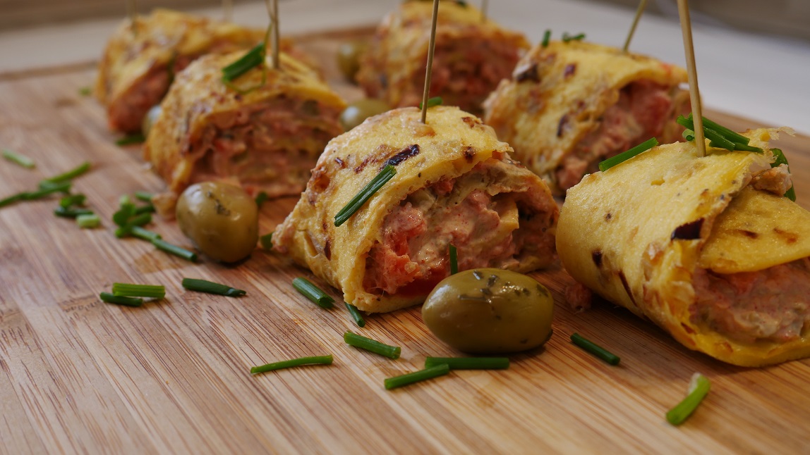 Do Your Appetizer | Wraps d’omelette au saumon fumé