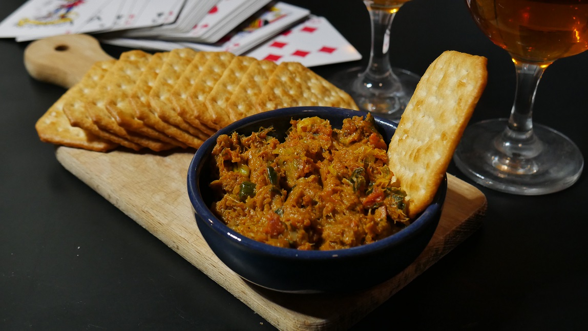 Do Your Appetizer | Crackers à la purée de courgette, poireau et chorizo