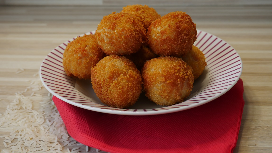 Do Your Appetizer | Boulettes de riz panées au jambon et gorgonzola